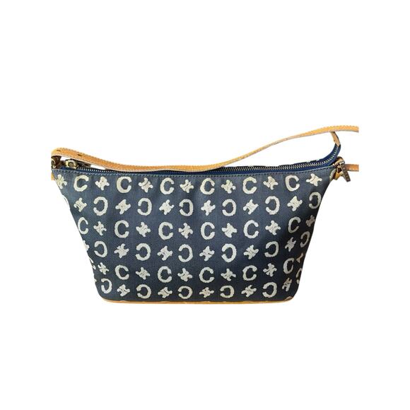 622. Celine Denim Macadam Shoulder Bag - Classic & Stylish - Picture 4 of 5